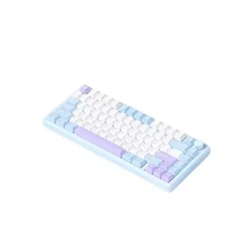 MONKA A75 Aluminum Tri-Mode Wireless Mechanical Keyboard (Misty Blue)-1