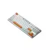 Monka 3087 Pro V2 Tri-Mode Gasket Mount Hotswappable Mechanical Keyboard (White Orange)-1