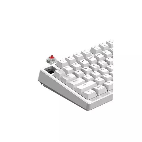 MONKA 3098 PRO V2 Tri Mode RGB Hot swappable Mechanical Keyboard (White Orange) - 2