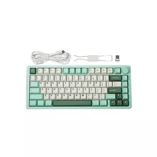 MONKA A75 MAX Aluminum Tri-Mode Wireless Mechanical Keyboard (Green Mirror)-2