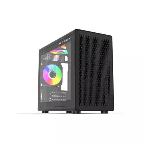 T-Wolf XPLENDER X5 BH ARGB MINI-ITX Portable Casing (Black)