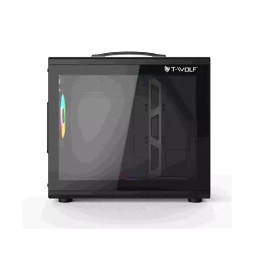 T-Wolf XPLENDER X5 BH ARGB M-ATX Portable Casing (Black)-gallery-2