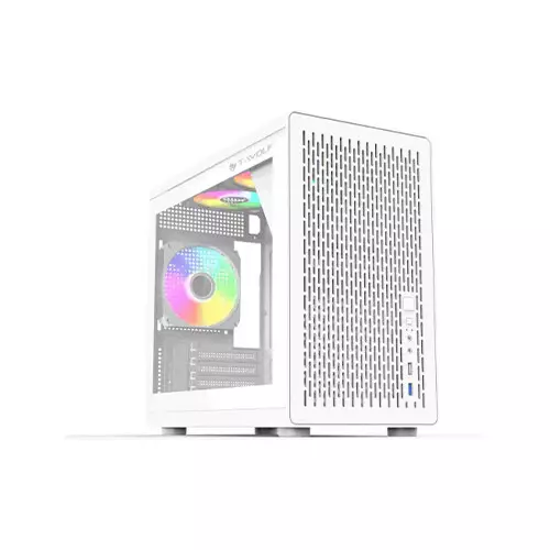 T-Wolf XPLENDER X5 BH ARGB M-ATX Portable Casing (White)