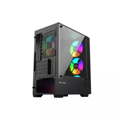 T-Wolf Phantom X4 RGB M-ATX Mid Tower Gaming Case With 200W PSU-gallery-3