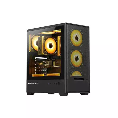 T-Wolf BLAZE BOX X4 ARGB E-ATX Mid-Tower Gaming Casing