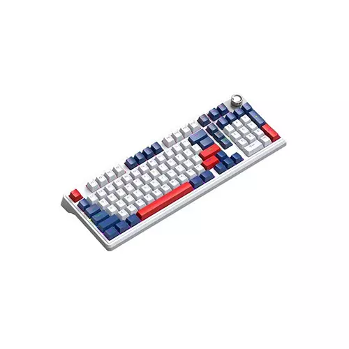T-WOLF T78 RGB Tri Mode Red Switch Mechanical Gaming Keyboard (White)-gallery-1