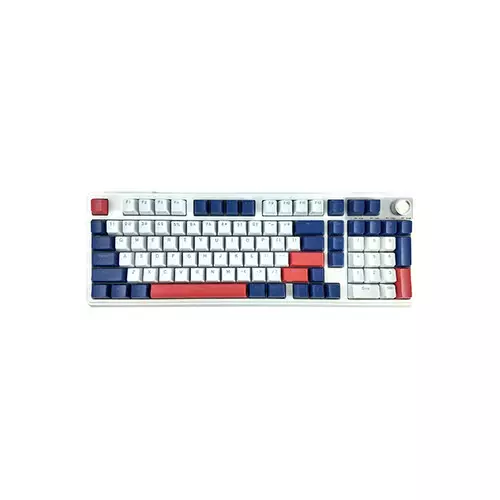T-WOLF T78 RGB Tri Mode Red Switch Mechanical Gaming Keyboard (White)