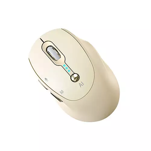 T-Wolf M7 Dual Mode Silent Smart AI Wireless Mouse (Yellow)-gallery-1