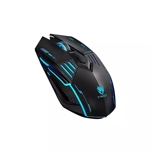 T-WOLF X7 Tri-mode LED Lighting Gaming Mouse (Black)-gallery-1