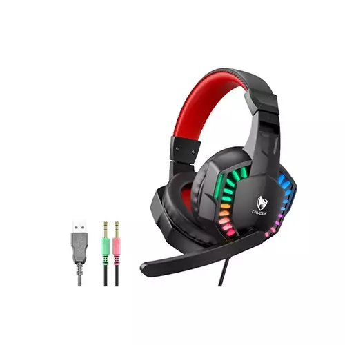 T-WOLF H120 RGB Wired Gaming Headphones