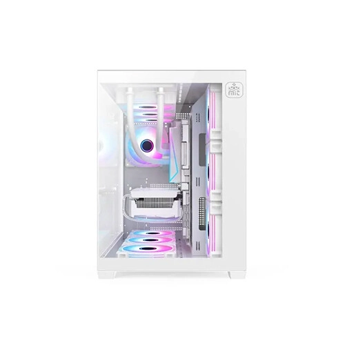 T-Wolf City Ranger X7 ARGB Mid-Tower ATX Gaming Casing (White) - 1