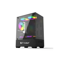 T-Wolf Ice Cooler X5 ARGB M-ATX Mid Tower Gaming Casing