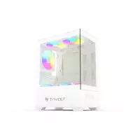 T-Wolf Ice Cooler X5 ARGB M-ATX Mid Tower Gaming Casing (White)