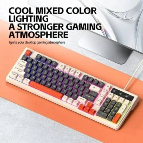 T-WOLF T13 Gray Mixed Color Keycaps Gaming Keyboard - 2