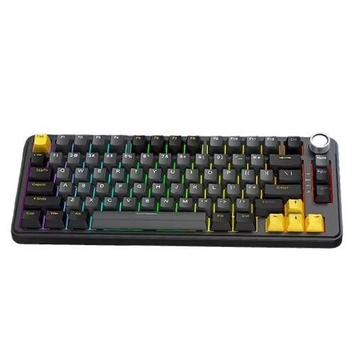 T-wolf T40 Tri Mode Grey Black Gaming Mechanical Keyboard