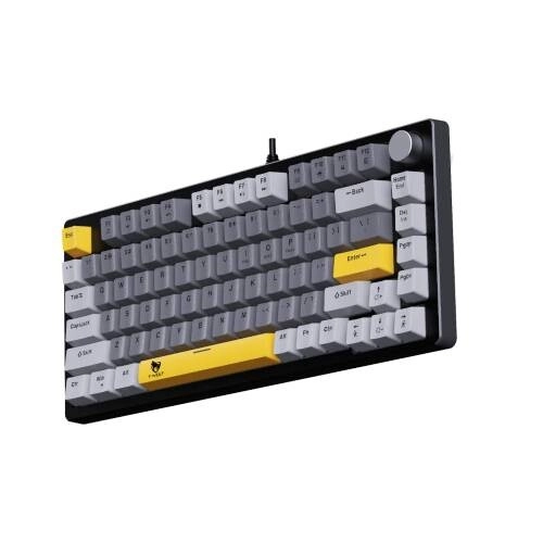 T-Wolf ZK82 RGB Wired 75% Black Mechanical Keyboard - 1