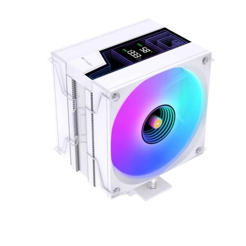 T-Wolf TW AC100 CPU Air Cooler with Display (White)