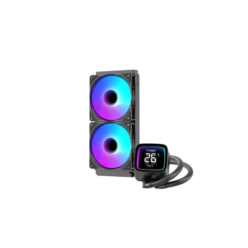 T-Wolf Frost X240 Liquid 240MM CPU Cooler with Digital Display (Black) - 1