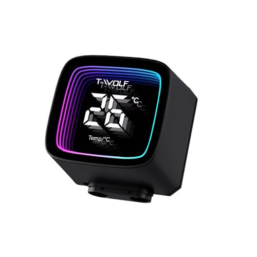 T-Wolf Frost X240 Liquid 240MM CPU Cooler with Digital Display (Black) - 2