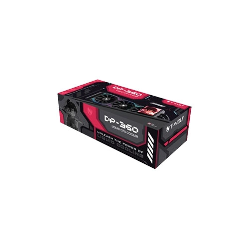 T-Wolf DP-360 Liquid Screen CPU Cooler with Display (Black) - 3