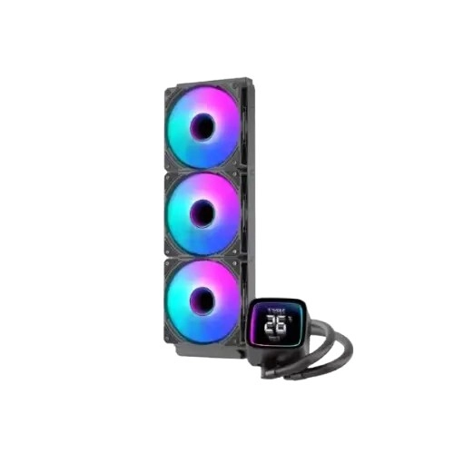 T-Wolf Frost X360 Liquid 360MM CPU Cooler with Digital Display (Black)