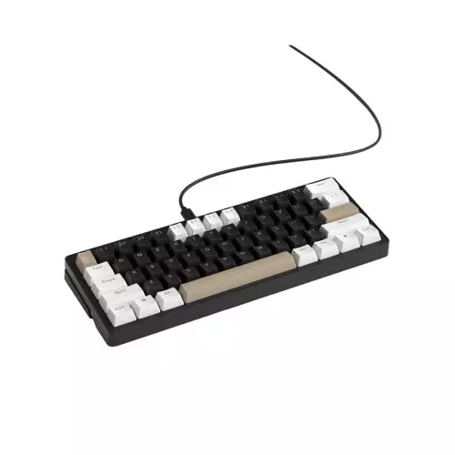Zifriend AG61 Gasket Side RGB Yellow Switch streamer Mechanical Keyboard (Black&White&Light Brown) - 1