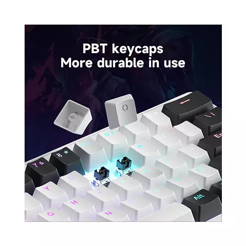 Zifriend AG61 Gasket Side RGB Yellow Switch streamer Mechanical Keyboard (Blue&White&Purple) - 3