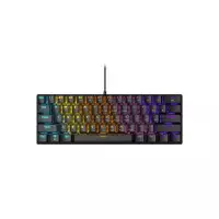 Zifriend BD61 Wired 61 keys Rainbow lighting Mechanical keyboard - Black (Red Switch)