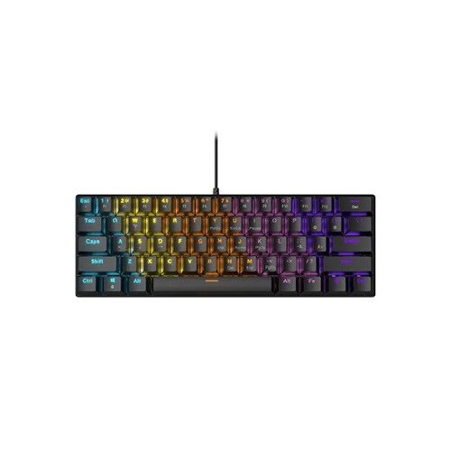 Zifriend BD61 Wired 61 keys Rainbow lighting Mechanical keyboard (Red Switch)