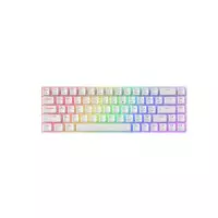 Zifriend TK68 RGB Wired Mechanical Keyboard - White (Red Switch)