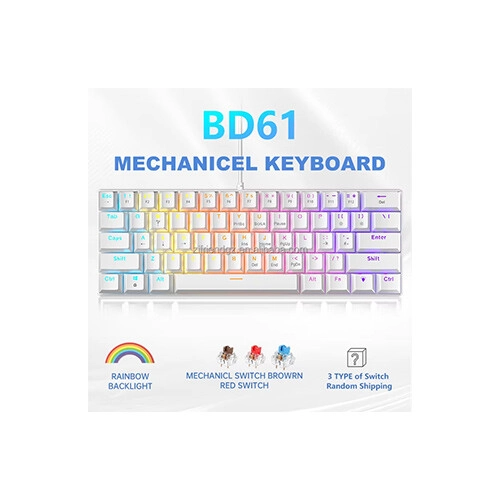 Zifriend BD61 Wired Mechanical Gaming keyboard (Blue Switch)-gallery-1