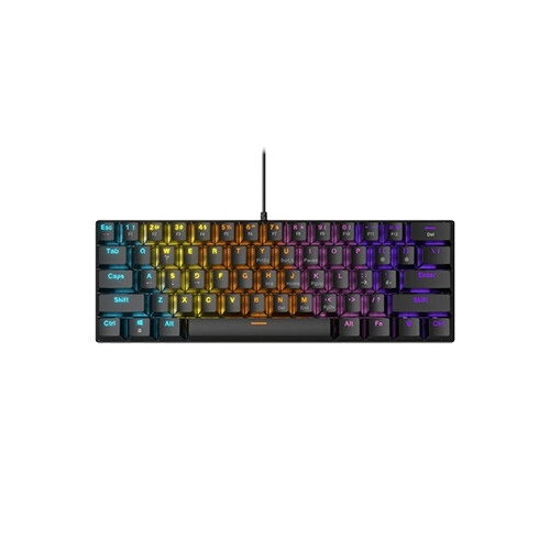 Zifriend BD61 Wired 61 keys Rainbow lighting Mechanical keyboard (Blue Switch)