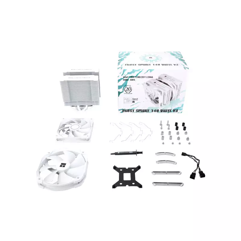 THERMALRIGHT FROST SPIRIT 140 WHITE V3 CPU COOLER - 3