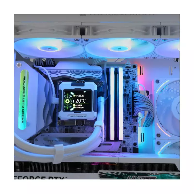 Thermalright Frozen Warframe 360 ARGB CPU Liquid Cooler White - 3
