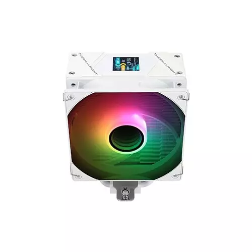 Thermalright Assassin Spirit 120 Vision ARGB CPU Cooler with Display (White) - 2