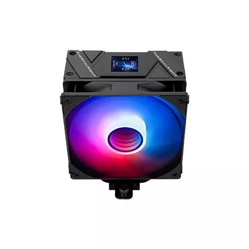 Thermalright Assassin Spirit 120 Vision ARGB CPU Cooler with Display (Black) - 2