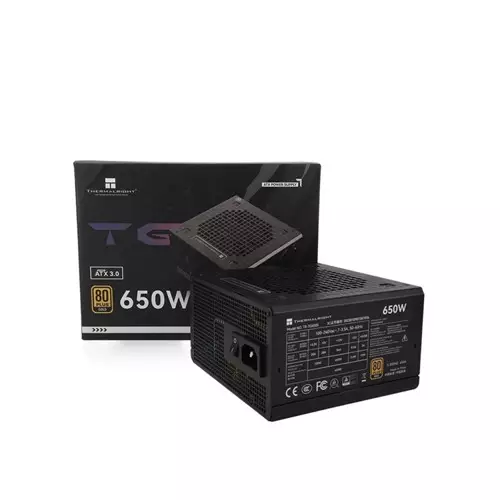THERMALRIGHT TG-650S 80 Plus Efficiency 650W Gold Power Supply (Black)