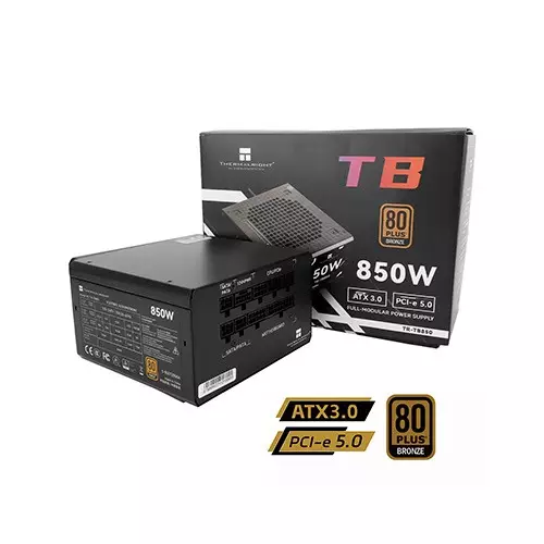 THERMALRIGHT TB 850 850W 80 Plus Efficiency Bronze Full Modular Power Supply (Black)