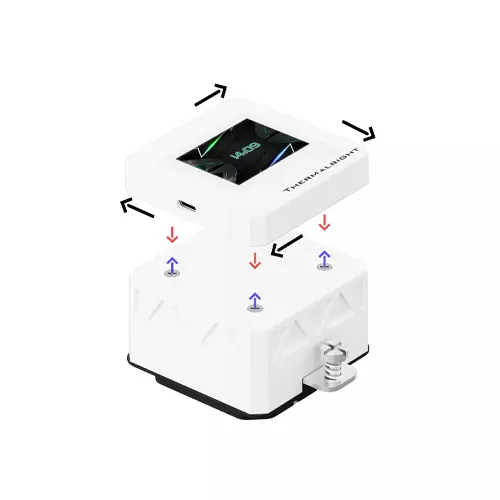 Thermalright Frozen Warframe 360 SE ARGB CPU Cooler White-3