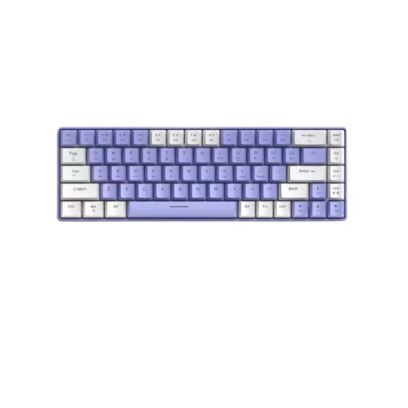Ziyoulang Freewolf T8 Wired Mechanical Gaming Keyboard Red switch (White purple)