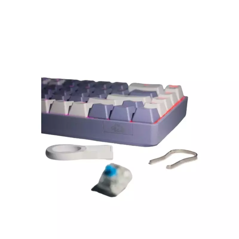 Ziyoulang Freewolf T8 Wired Mechanical Gaming Keyboard Red switch (White purple)-gallery-3