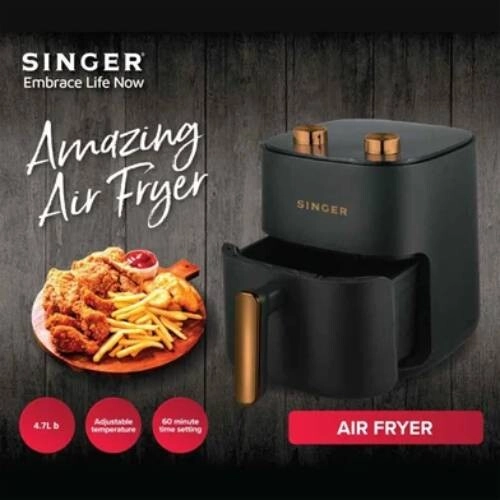 Singer 2447-BB 1500W 4.7L Air Fryer - 2