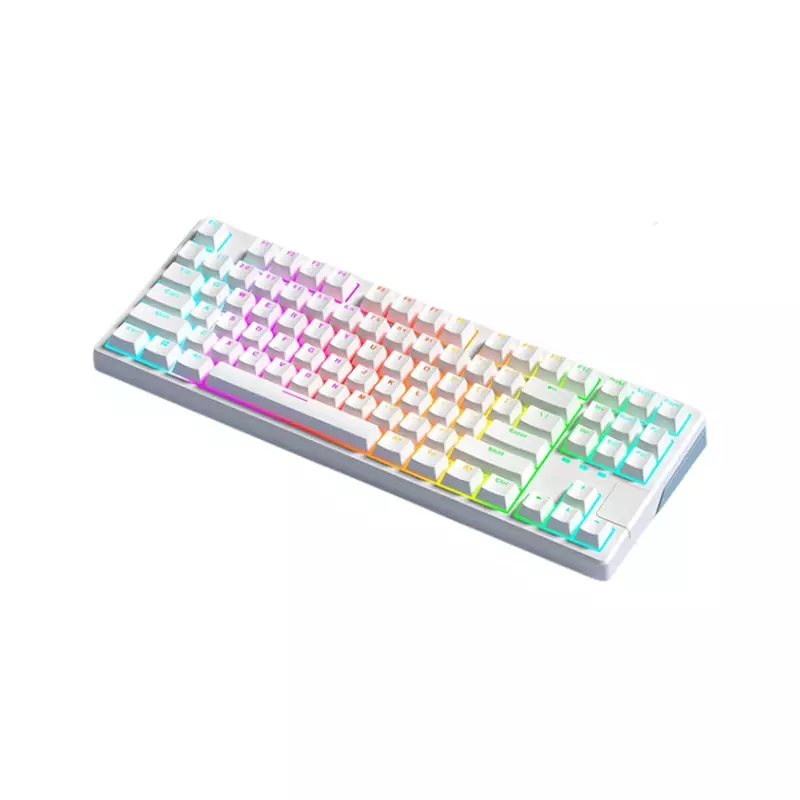 XINMENG X87 WIRED GASKET MECHANICAL KEYBOARD (SALT WHITE)