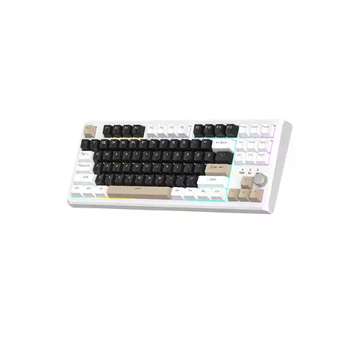 Magegee SKY87 Tri-mode Gasket Mounted Mechanical Keyboard (Mocha Brown)