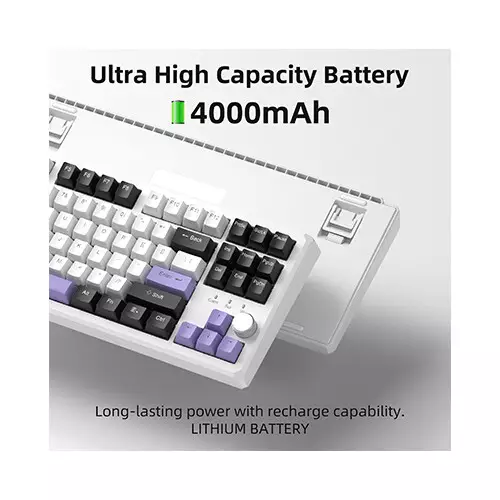 Magegee SKY87 Tri-mode Gasket Mounted Mechanical Keyboard (Mocha Brown)-gallery-1