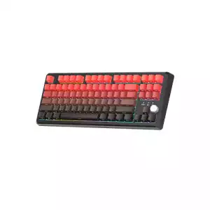 Magegee SKY87 Tri-mode Side-printed Gasket Mounted Mechanical Keyboard (Red & Black)
