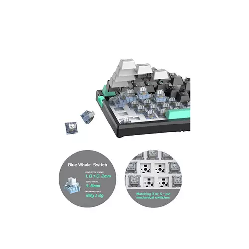 MageGee SKY81 Wired Gasket Mounted Mechanical Keyboard (Dark Elf)-gallery-1