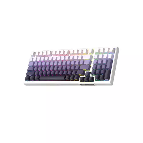 MageGee SKY98 Wired Gasket Mounted Mechanical keyboard (White Purple)-gallery-1