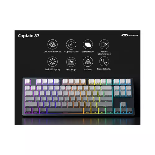 MageGee Captain87 Magnetic Switch Wired Mechanical keyboard-gallery-3