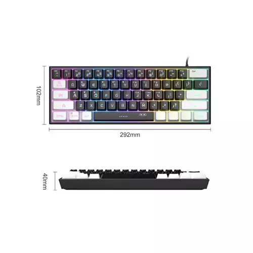 MageGee TS91 Wired RGB Membrane Keyboard-gallery-1